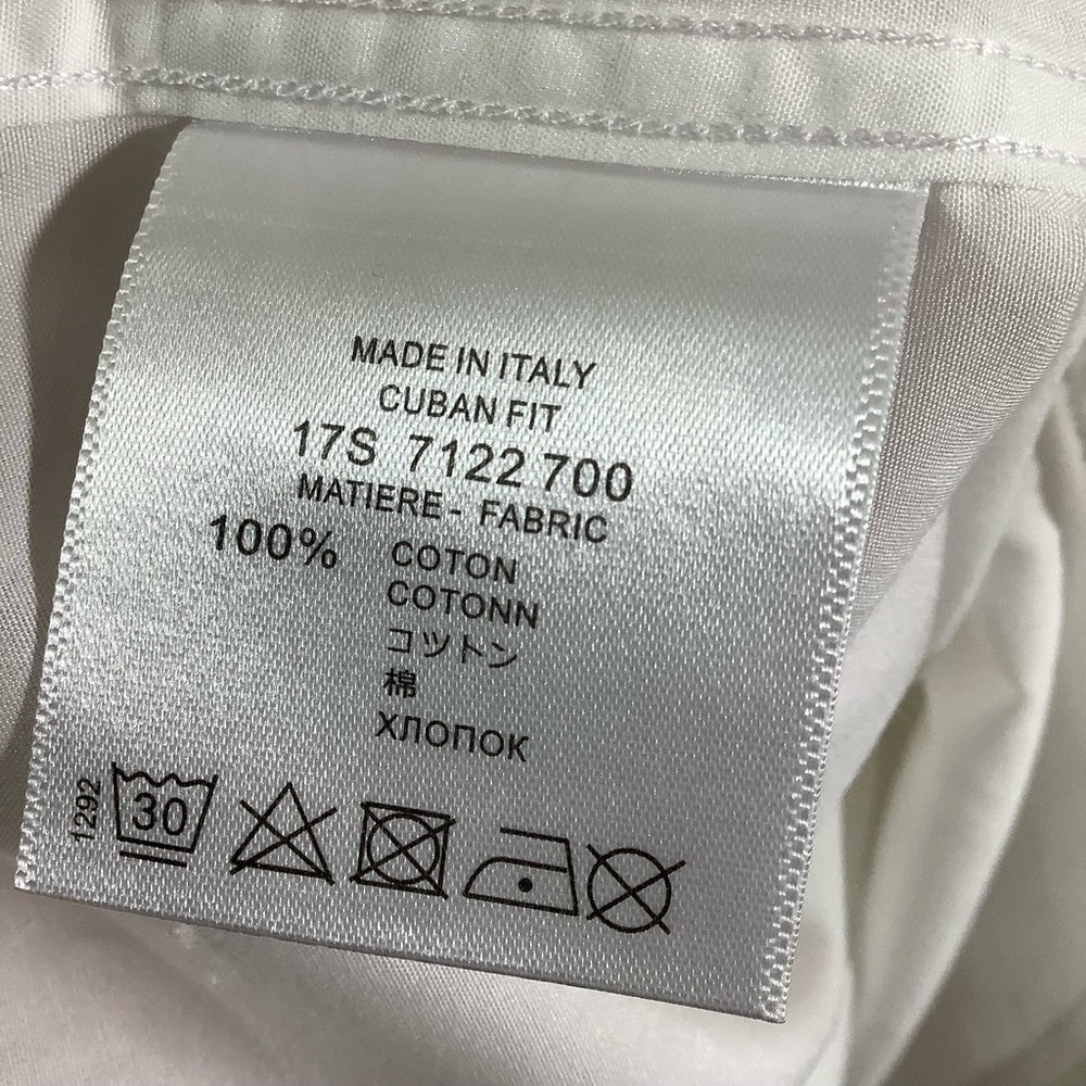 Givenchy Men’s White Cuban Fit Button Down Shirts - Picture 6 of 6